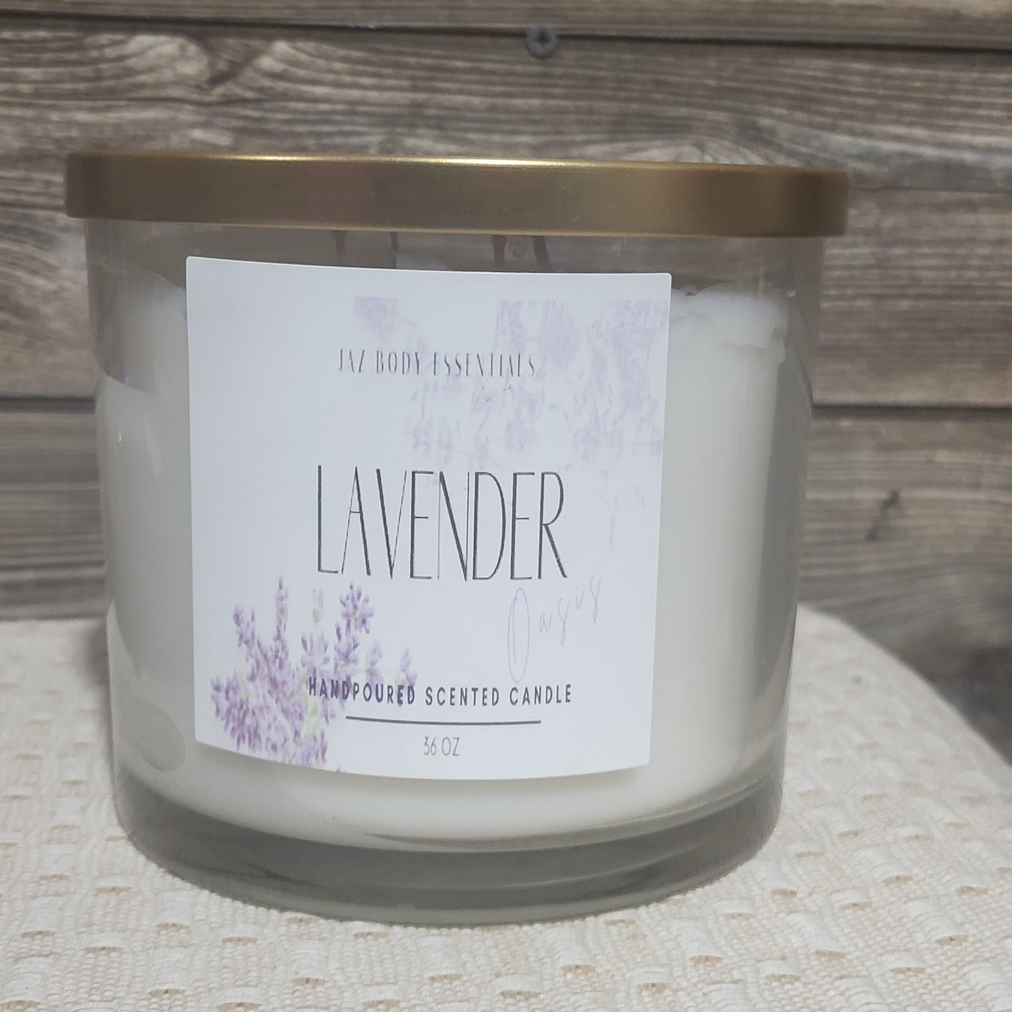 Bougie parfumée à 4 mèches Pêches et Prosseco 36 oz
