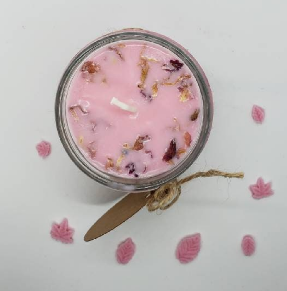 Sweet Lavender Rose Candle