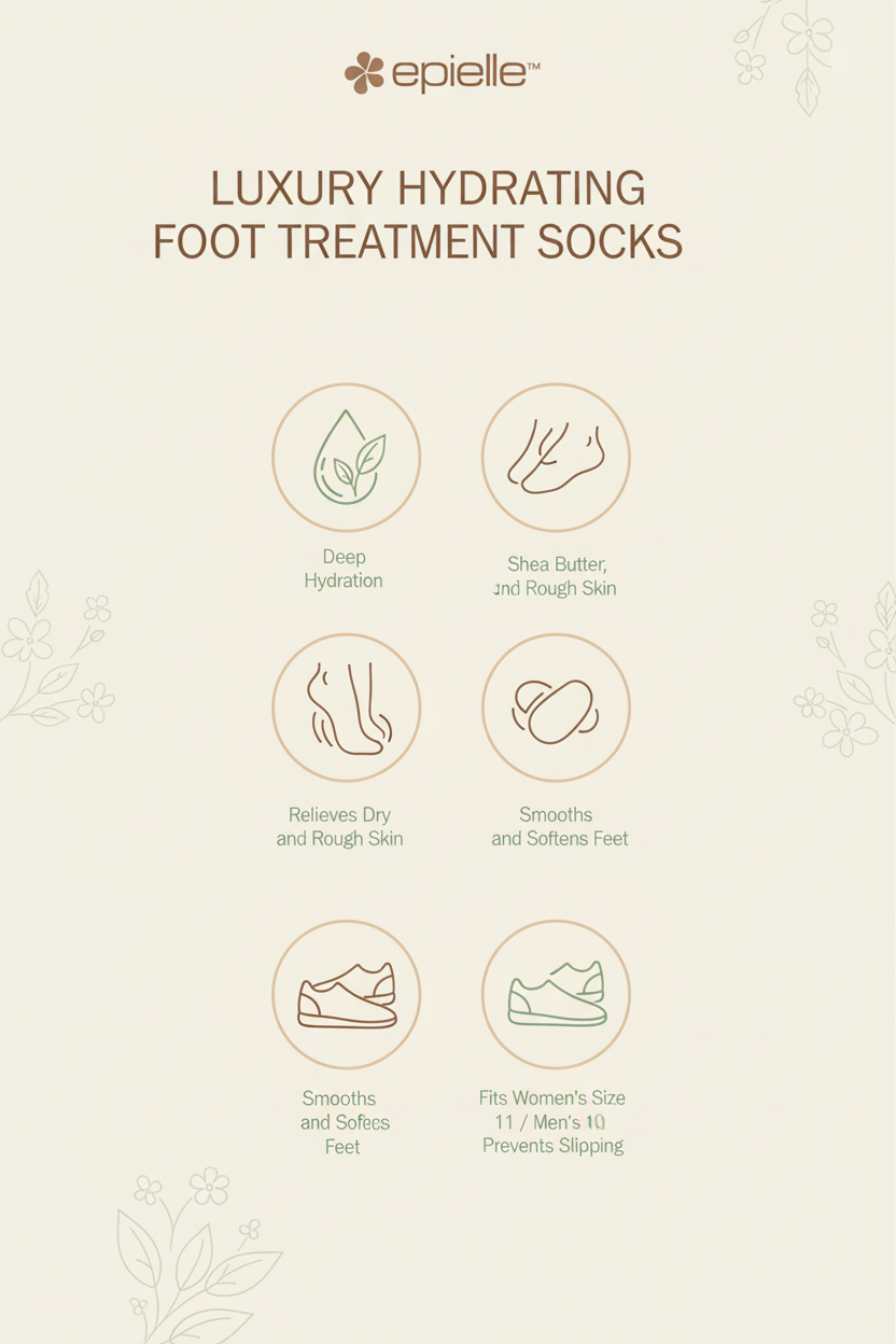 Hydrating Socks Shea Butter +Jojoba Oil +Vitamin E