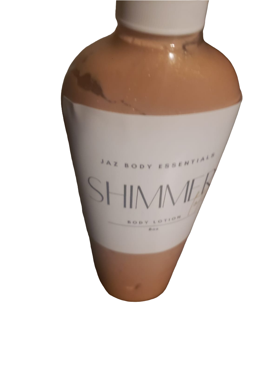 Lotion corporelle scintillante