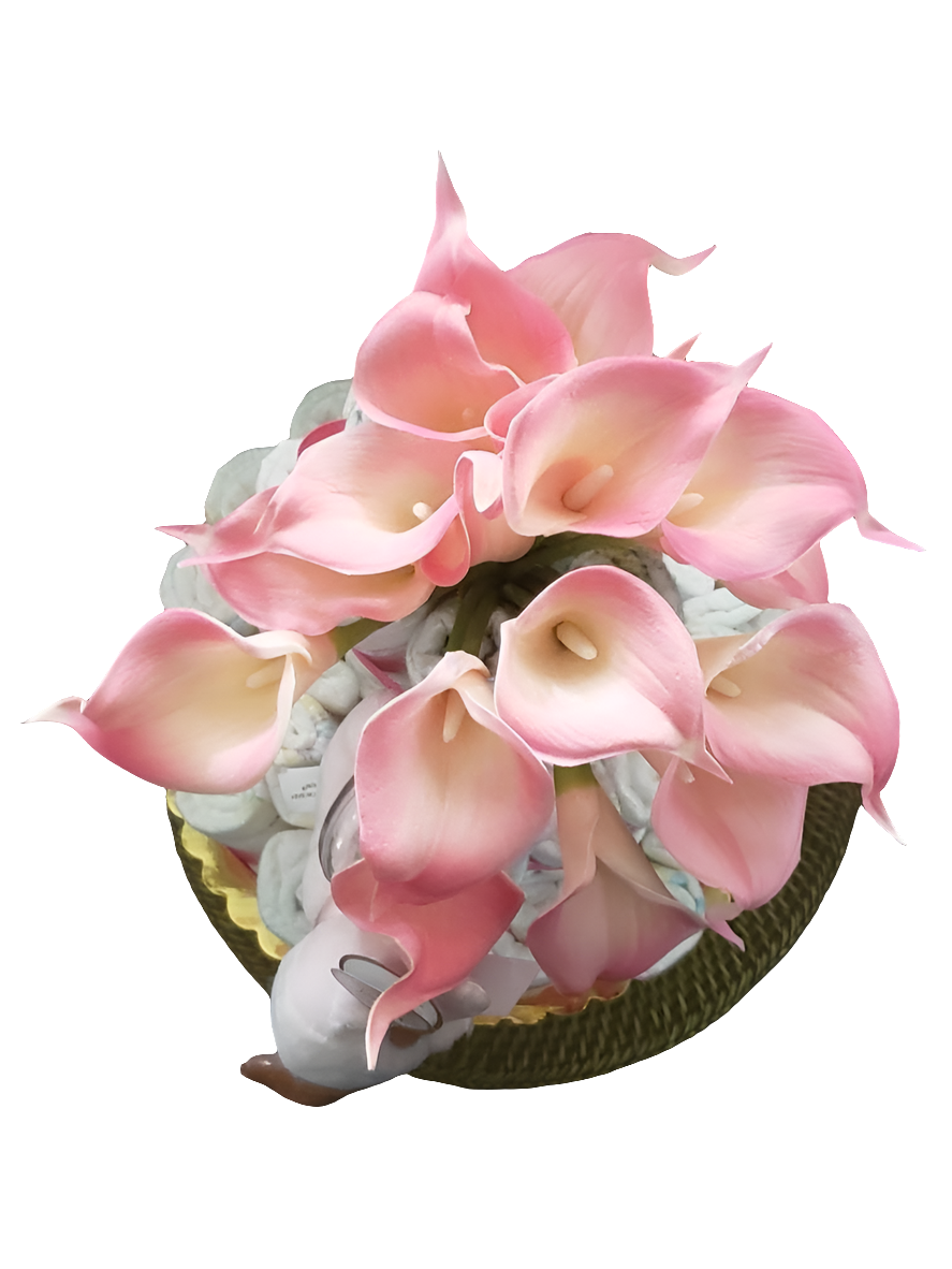 Flower Baby Girl Diaper Cake