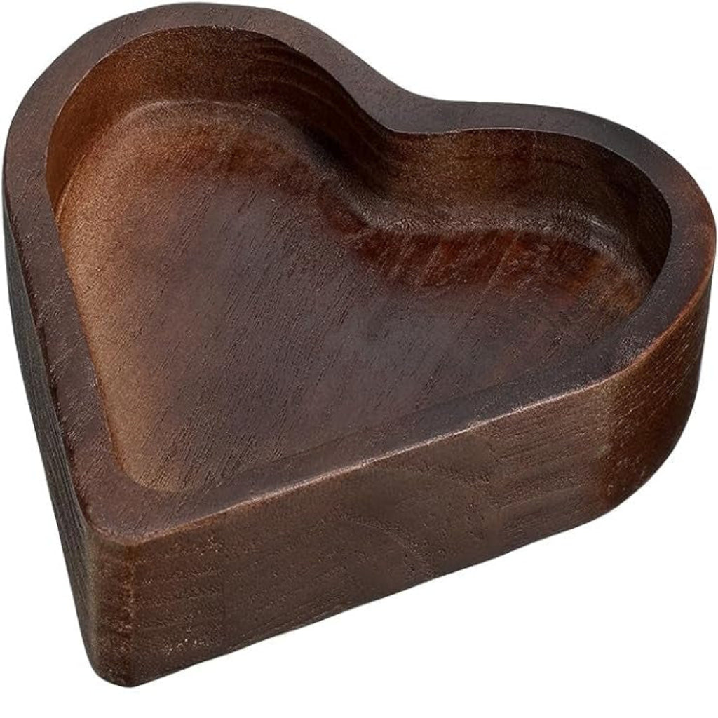 Love In The Air Wooden Heart-Shaped Candle 3wick - JAZ Body Essentials
