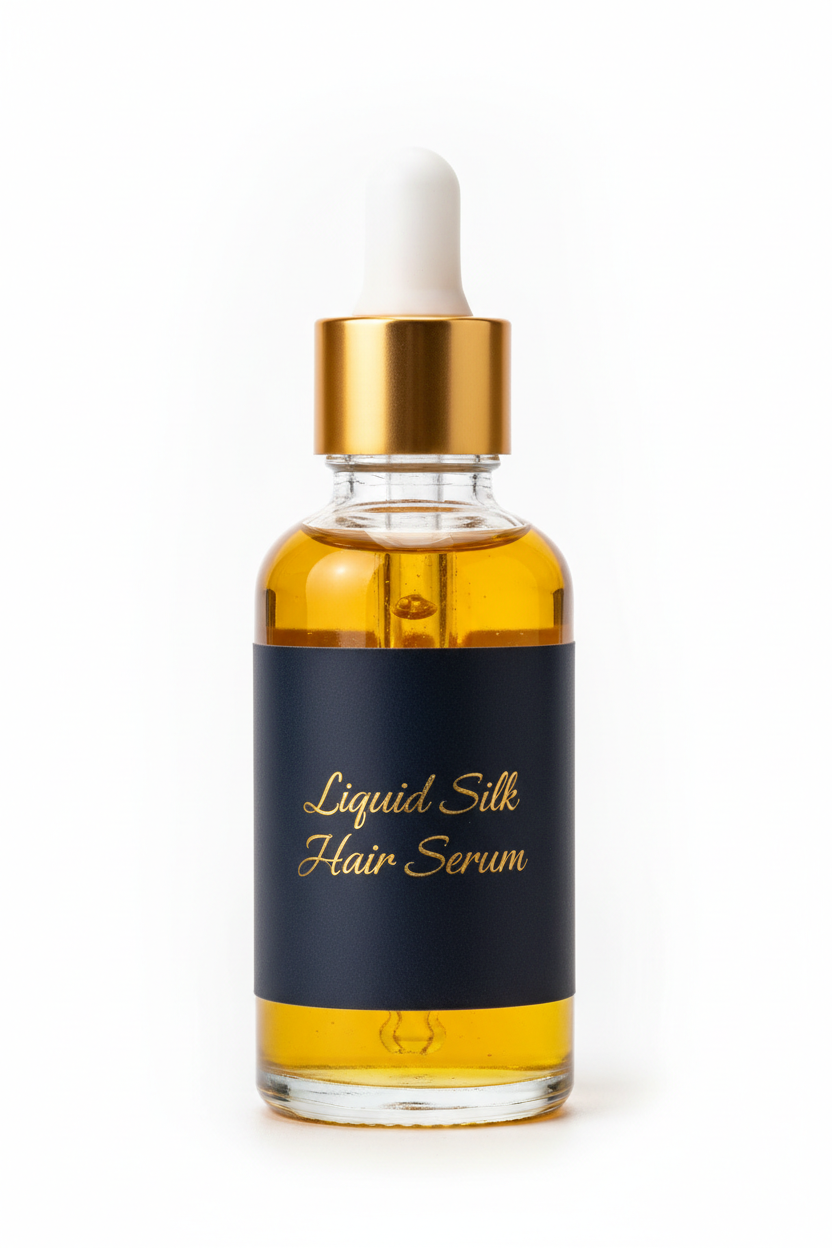Liquid Silk Hair Serum – Clear Glass