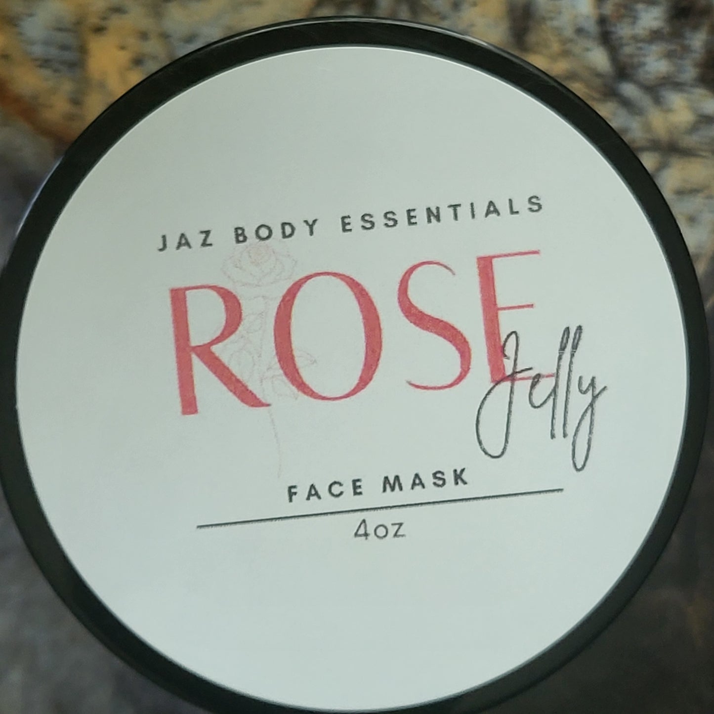 Rose Jelly Face Mask 4oz - JAZ Body Essentials