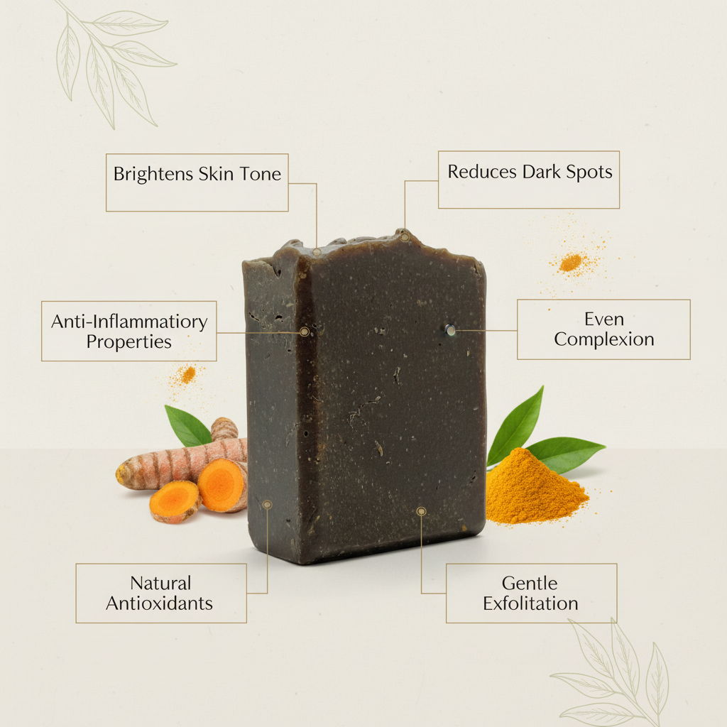 Jabón iluminador de kójico y arcilla