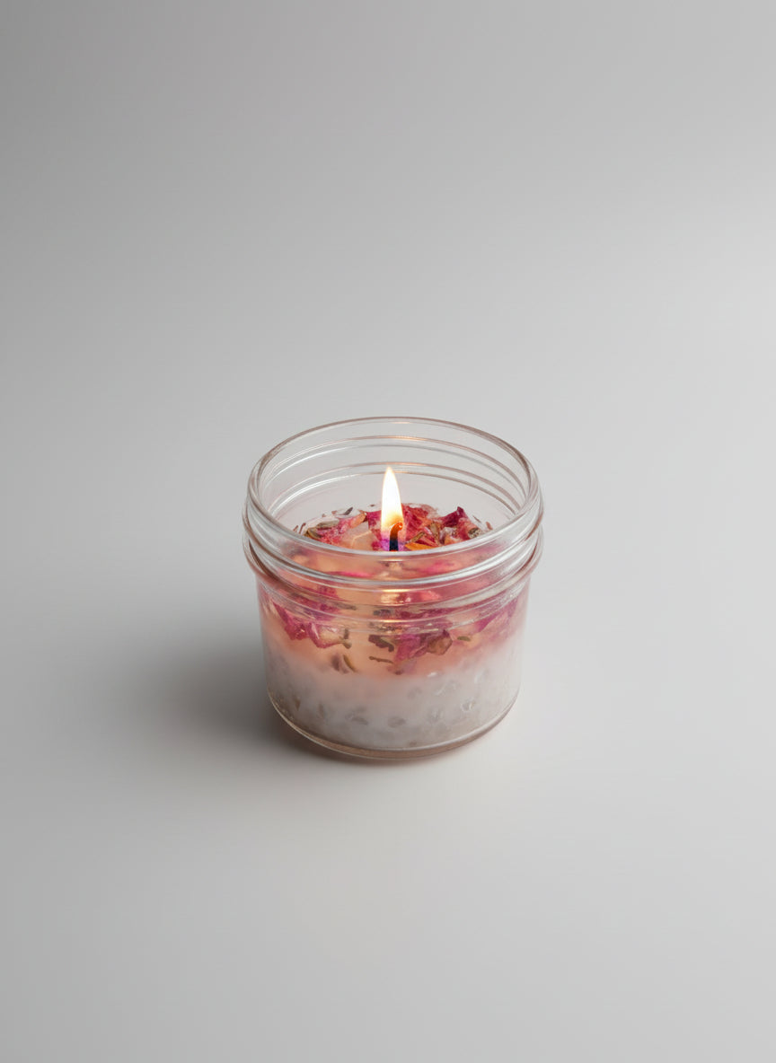 Sweet Lavender Rose Candle - JAZ Body Essentials
