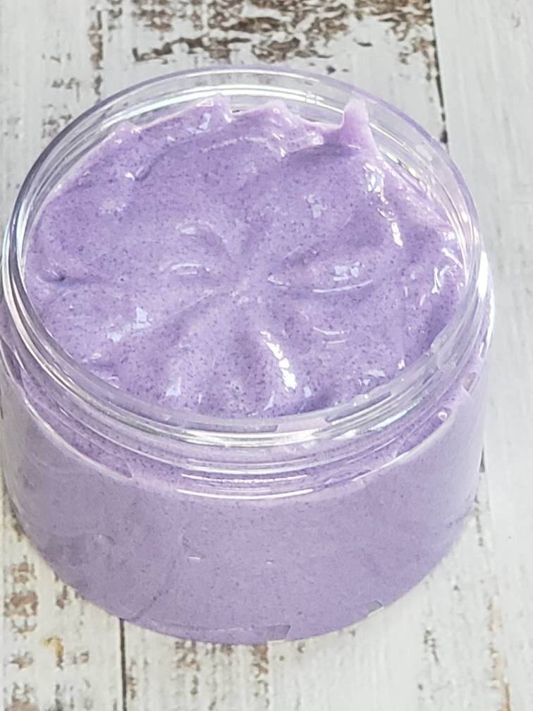 Black Amethyst Whipped Soap with Exfoliant - JAZ Body Essentials