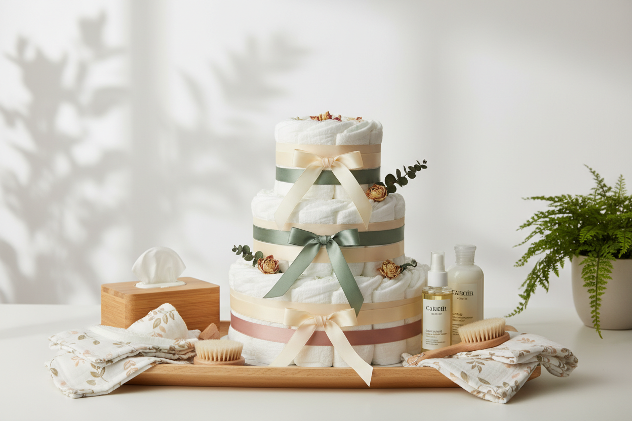 Diaper Cakes, and Bags