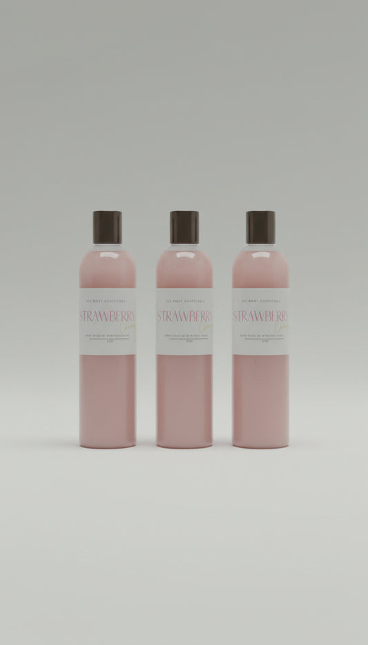 Strawberry Champagne Body Wash with Bursting Beads - JAZ Body Essentials