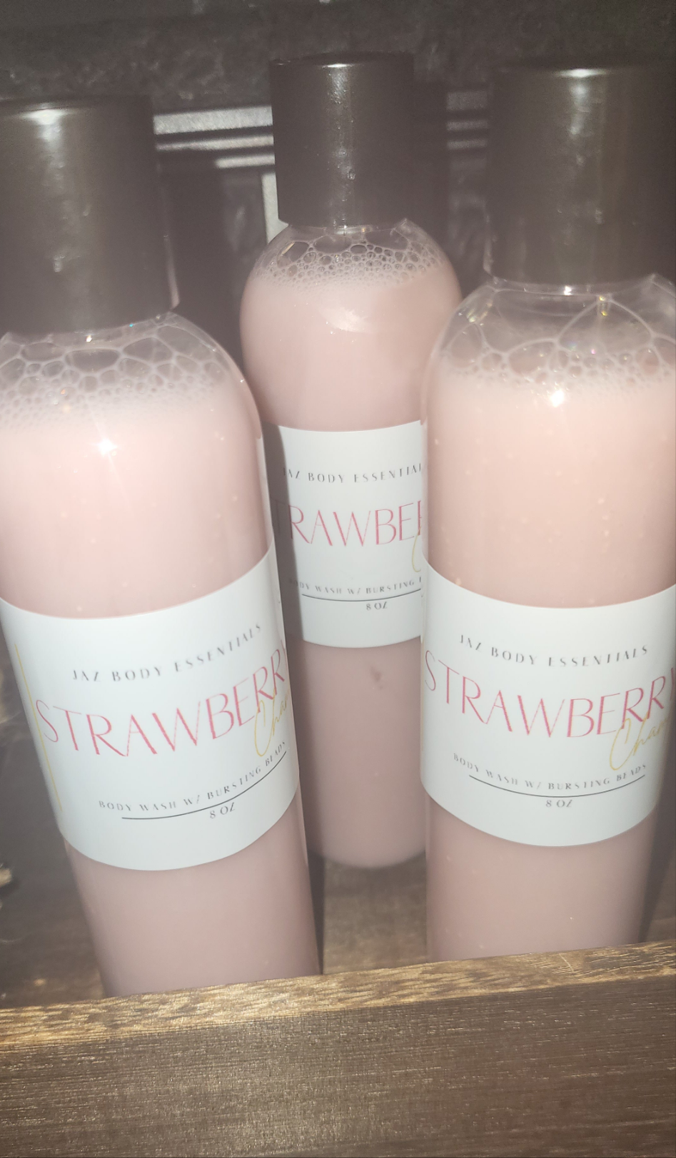 Strawberry Champagne Body Wash with Bursting Beads