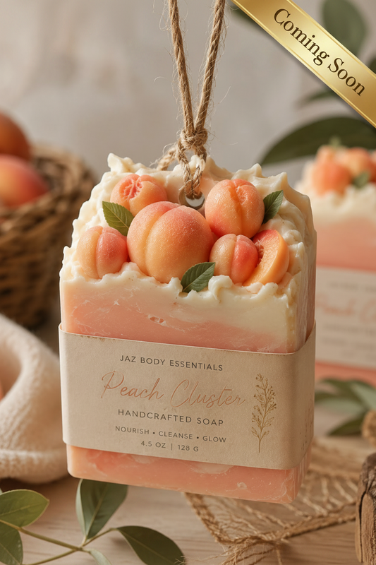 Luxe Peach Cluster Hanging Soap Bar – Jaz Body Essentials