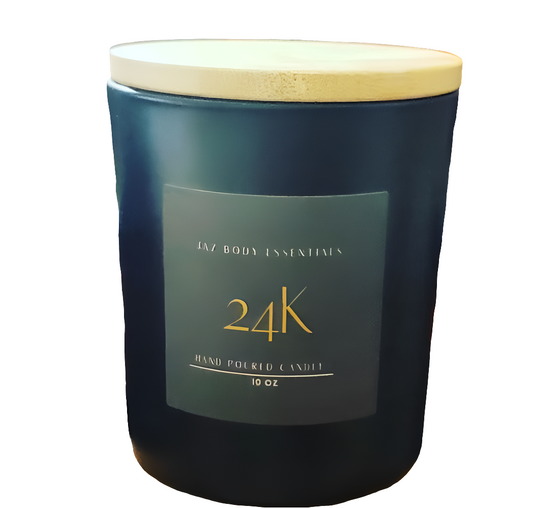 24K lux candle 10 oz - JAZ Body Essentials