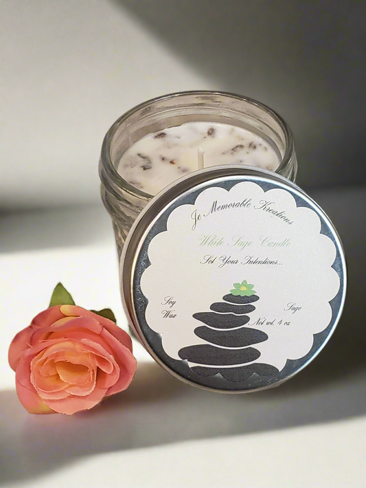 White Sage Candle Energy clearing Aromatherapy Candle