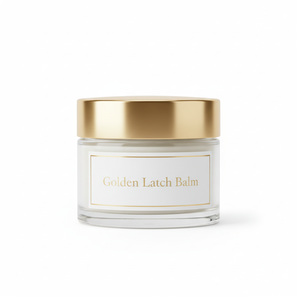 Golden Latch Balm Mockup
