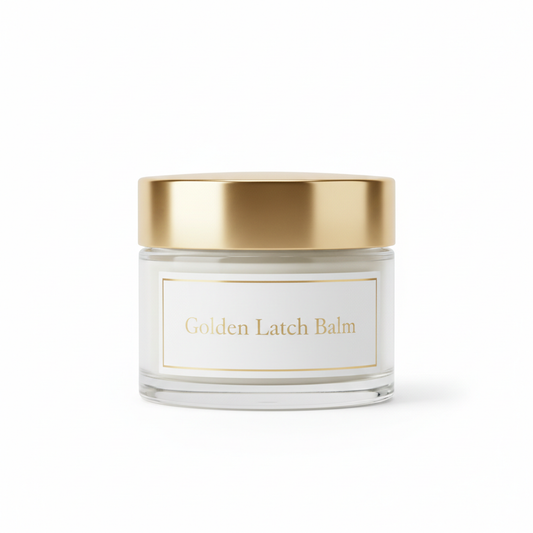 Golden Latch Balm Mockup