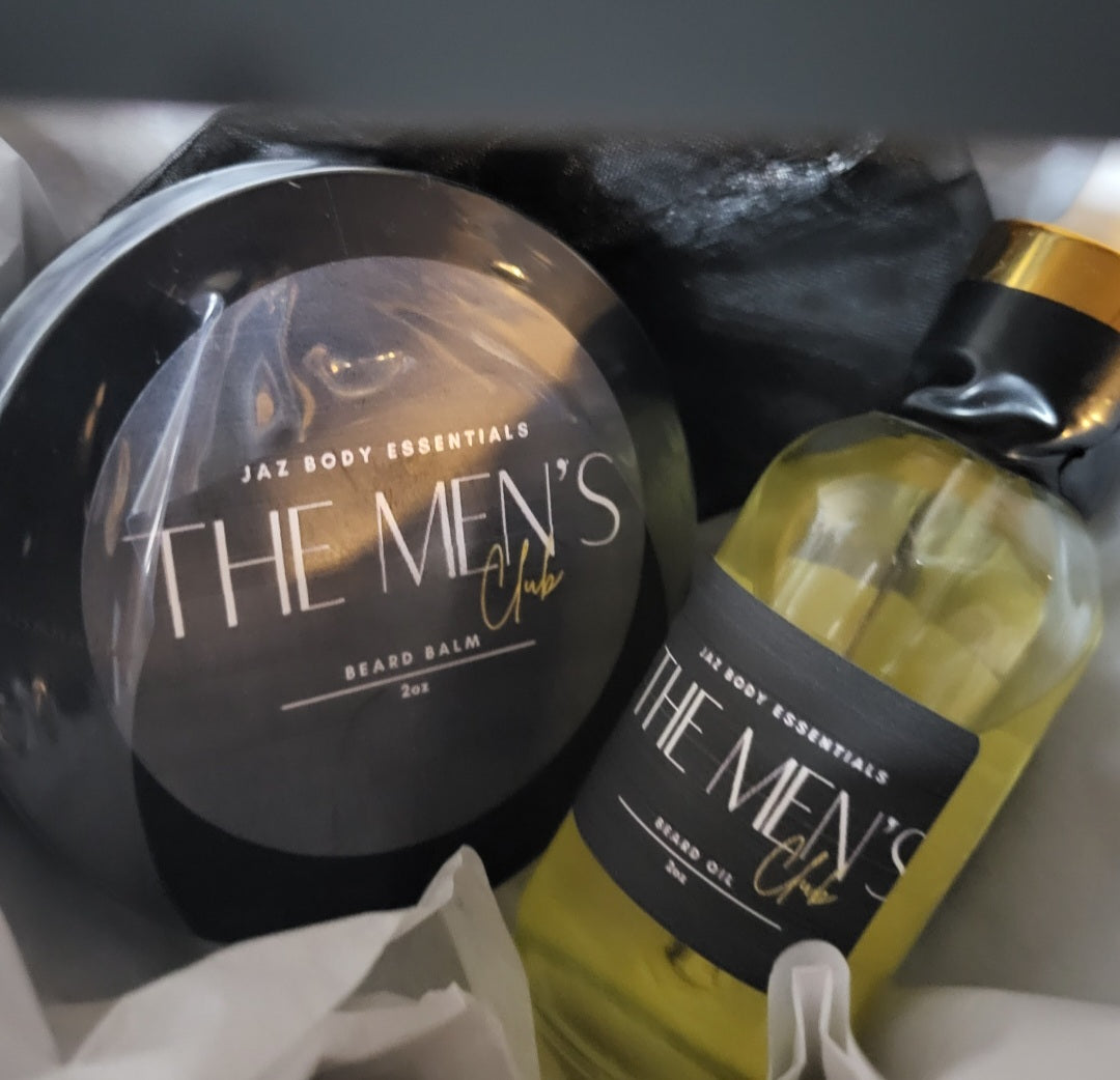 The Men's Club Beard Balm and Beard Oil Gift Set - JAZ Body Essentials