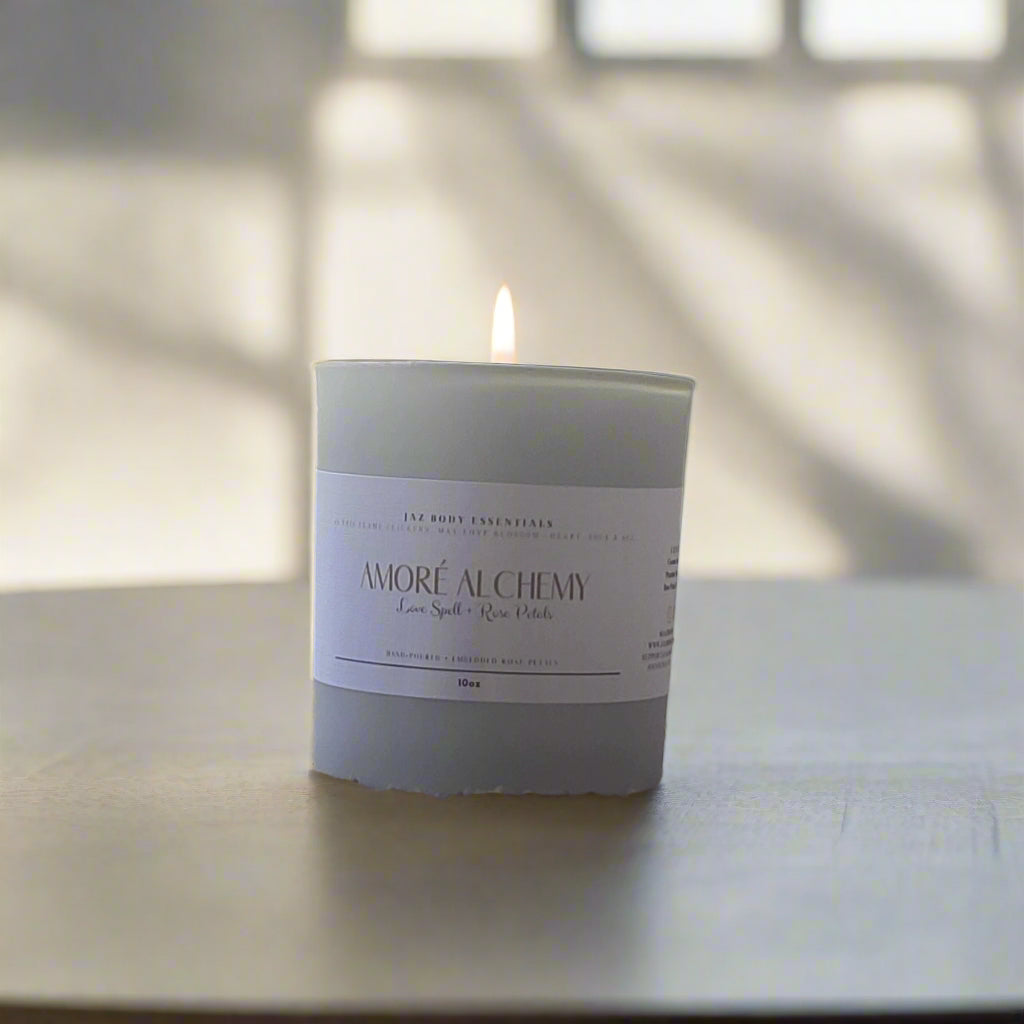 Product packaging with a label on a textured surface