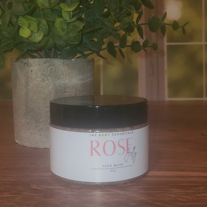 Rose Jelly Face Mask 4oz - JAZ Body Essentials