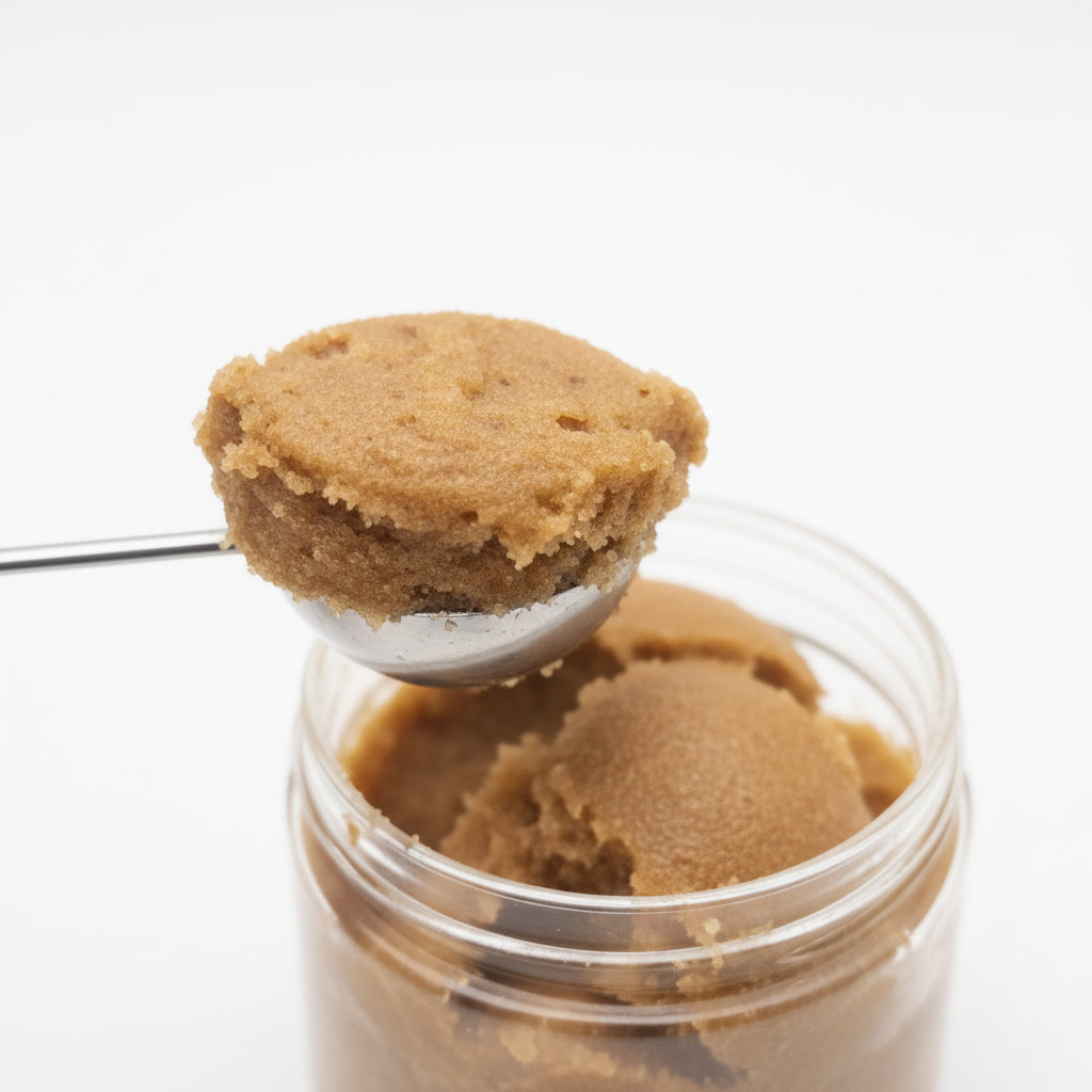 Exfoliante de azúcar emulsionado para cupcakes de vainilla