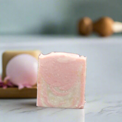 Rose Quartz Triple Butter Soap Bar 4.5oz - JAZ Body Essentials