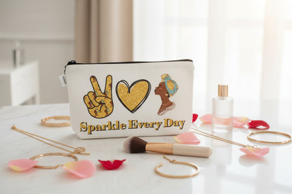 Melanated Women Cosmetic Bag — Afrocentric & Affirmation Styles