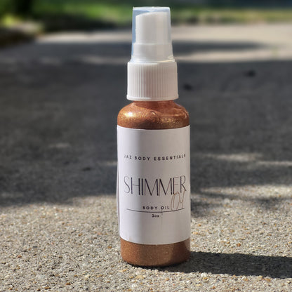 Huile corporelle scintillante