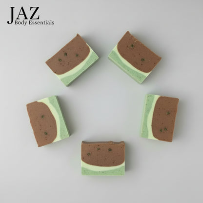 Barre de savon artisanale au melon d'été
