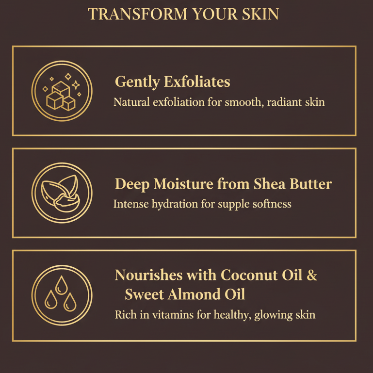 Exfoliante de azúcar emulsionado para cupcakes de vainilla