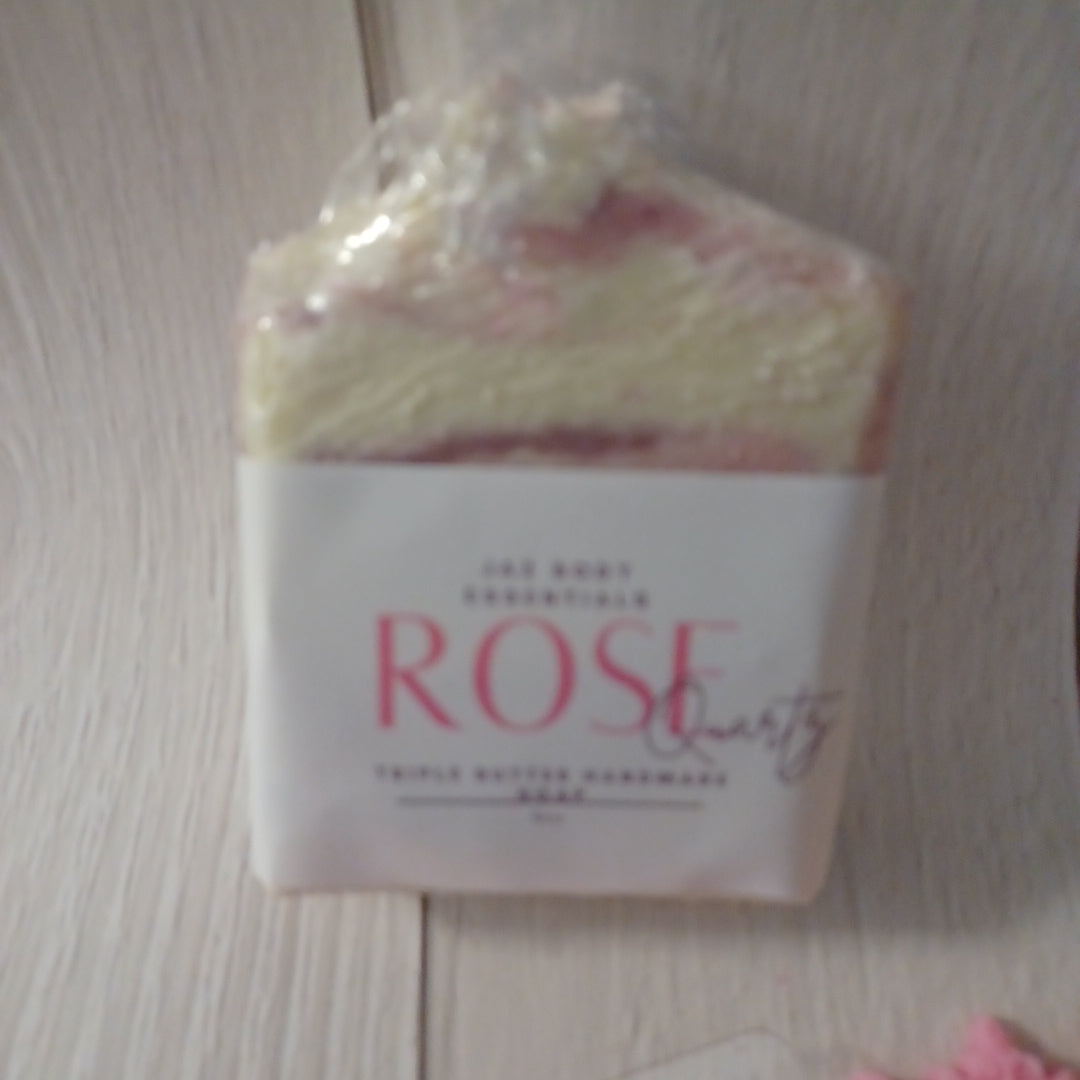 Rose Quartz Triple Butter Soap Bar - JAZ Body Essentials