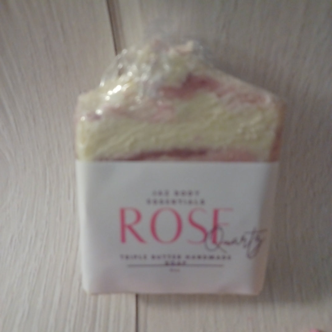 Rose Quartz Triple Butter Soap Bar - JAZ Body Essentials