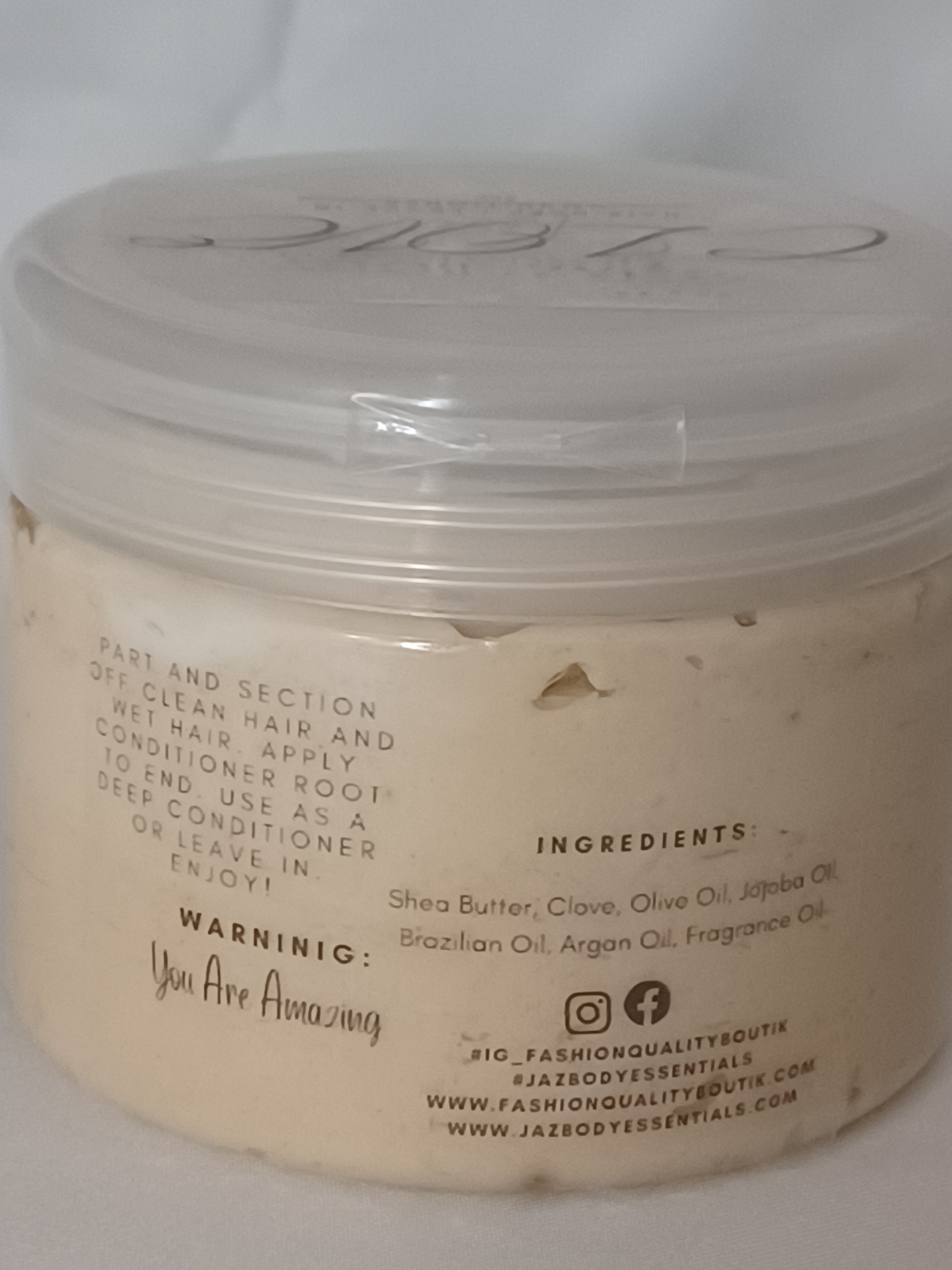 Clove Love Hair Growth Deep Conditioner - JAZ Body Essentials