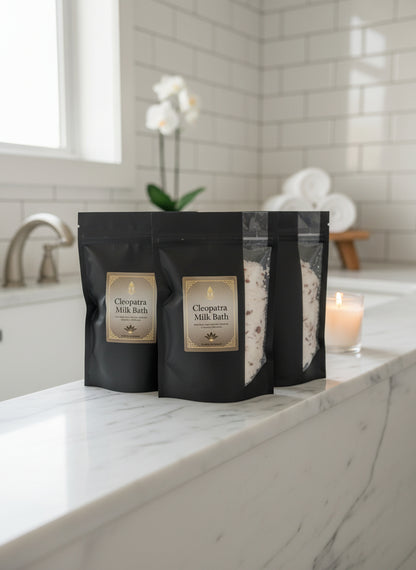 Lavender and Hibiscus Milk Bath Soak, Various Options, Cleopatra Milk Bath - JAZ Body Essentials