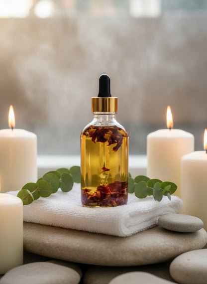 Rose Infused Body Oil 4oz - JAZ Body Essentials