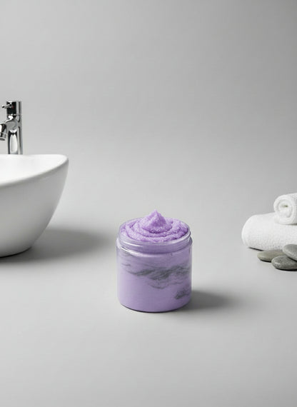 Black Amethyst Whipped Soap with Exfoliant - JAZ Body Essentials