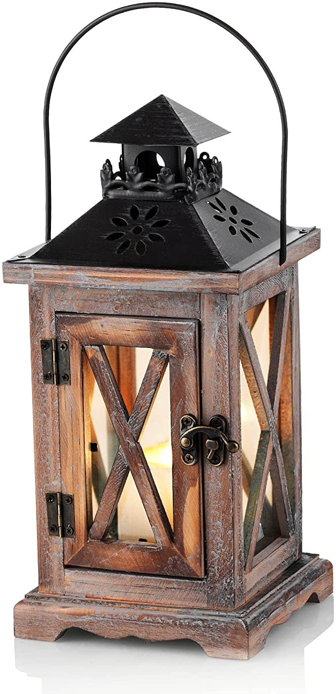 Rustic Home Decor Lantern Set of 2 - JAZ Body Essentials