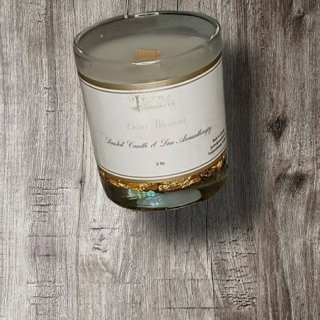 Lux Scented Gold Flakes handmade Candle - JAZ Body Essentials